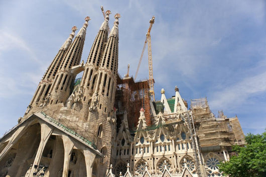 Sagrada Familia by Antoni Gaudi in Barcelona, Spain Wall Mural