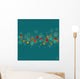 Abstract Blue With Circles Wall Decal