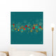 Abstract Blue With Circles Wall Decal