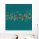 Abstract Blue With Circles Wall Decal
