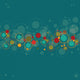 Abstract Blue With Circles Wall Decal