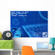 Global Technology Communication Concept Wall Mural