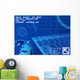 Global Technology Communication Concept Wall Mural