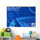 Global Technology Communication Concept Wall Mural