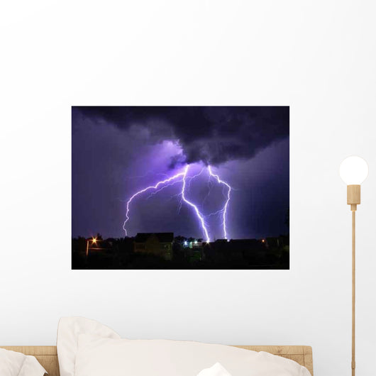 Lightning Night Wall Decal