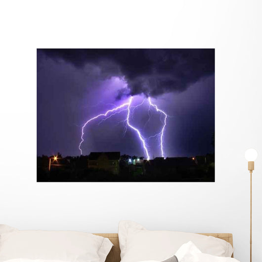 Lightning Night Wall Decal