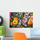 Colourful flowers Wall Mural