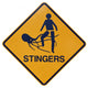 Marine Stingers or Jelly Fish Warning Sign Wall Mural