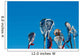 Many Lacrosse Sticks in the Air Wall Mural
