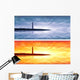 Blue and orange lighthouse banners Wall Mural
