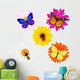 Bugs and Flowers Wall Stickers Wall Decal