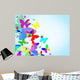 Abstract with Colorful Butterfly Wall Mural