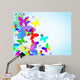 Abstract with Colorful Butterfly Wall Mural