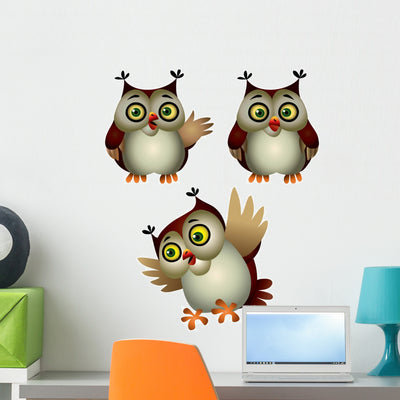 Owl shown on a wall
