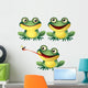 Frog Wall Decal Sticker Set