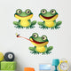 Frog Wall Decal Sticker Set