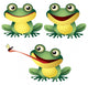 Frog Wall Decal Sticker Set