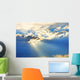 Sky With Clouds and Sun Rays Wall Mural