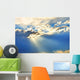 Sky With Clouds and Sun Rays Wall Mural