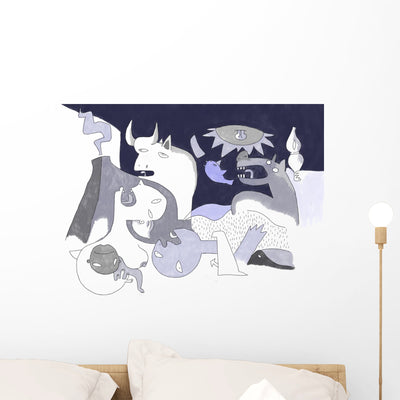 Guernica Wall Mural shown on a wall