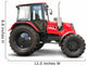 Red tractor Wall Decal