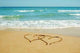 Hearts Sand Wall Decal
