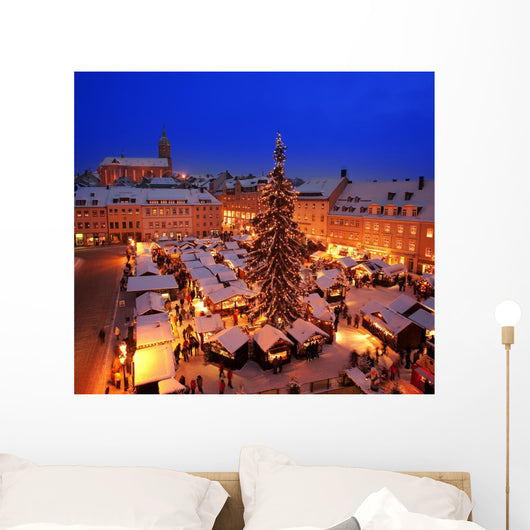 Weihnachten - Weihnachtsmarkt in Annaberg-Buchholz Wall Mural