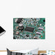 Microchip on card of the modem Wall Mural