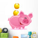 Piggy Bank Wall Decal