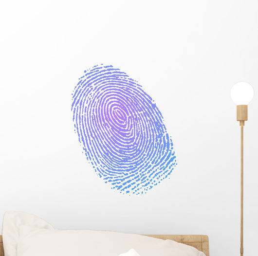 Fingerprint in gradient color Wall Decal