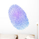 Fingerprint in gradient color Wall Decal