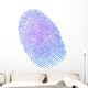 Fingerprint in gradient color Wall Decal