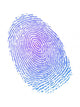 Fingerprint in gradient color Wall Decal