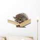 Hedgehog on Book Wall Decal
