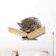 Hedgehog on Book Wall Decal