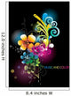 neon flowers vector Wall Mural