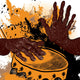 African Drummer Wall Mural