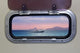 Boat Porthole Sunset Red