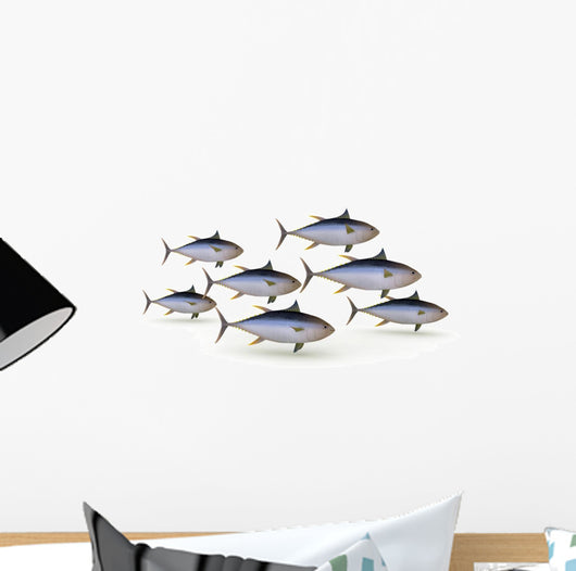 herd yellowfin tuna Wall Decal