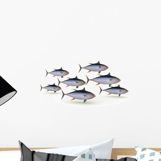 herd yellowfin tuna Wall Decal