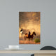 Peaceful Horses Gathering Wall Mural