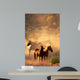 Peaceful Horses Gathering Wall Mural