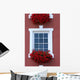 Red Window Beauty Wall Mural
