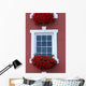 Red Window Beauty Wall Mural