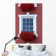 Red Window Beauty Wall Mural