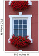 Red Window Beauty Wall Mural