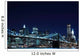 Brooklyn Bridge and Manhattan Skyline at Night Wall Mural