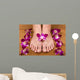 Feet and Orchids Wall Mural