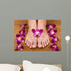 Feet and Orchids Wall Mural