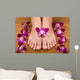 Feet and Orchids Wall Mural